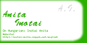 anita inotai business card
